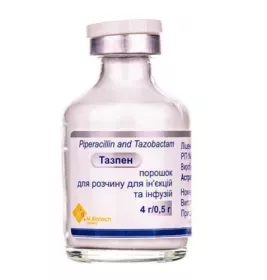 Тазпен порошок по 4 г/0.5 г у флаконі 1 шт.