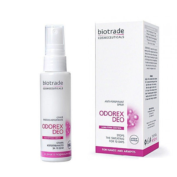 *Спрей Biotrade ODOREX против потоотделения подмышек 50 мл *Спрей Biotrade ODOREX против потоотделения подмышек 50 мл