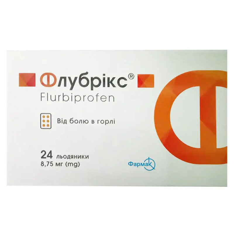 Флубрікс льодяники по 8.75 мг 24 шт. (12х2)