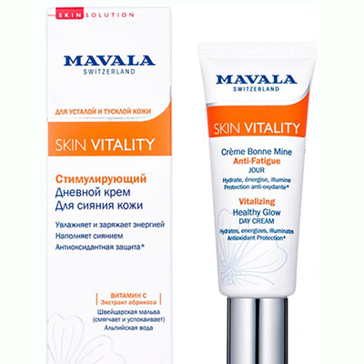 Крем Mavala Skin Vitality Стимулирующий дневной для сияния кожи 45 мл Крем Mavala Skin Vitality Стимулирующий дневной для сияния кожи 45 мл