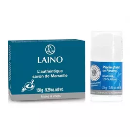 *Набор Laino Традиционный уход Дезодорант-кристал 75 г + Настоящее марсельское мыло 150 г