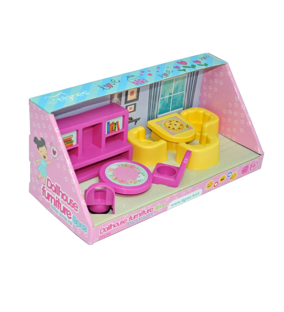 Набір меблів для ляльок (вітальня) 8 ел.