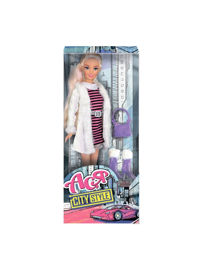 Кукла Ася 28 см з аксесуарами Міський стиль вар.3