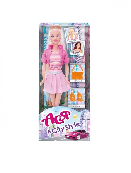 Кукла Ася 28 см з аксесуарами Міський стиль вар.4