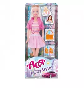 Кукла Ася 28 см з аксесуарами Міський стиль вар.4