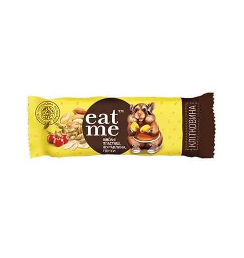 *Батончик Eat me зерновой, клюква, орехи в глазури 33/40г *Батончик Eat me зерновой, клюква, орехи в глазури 33/40г