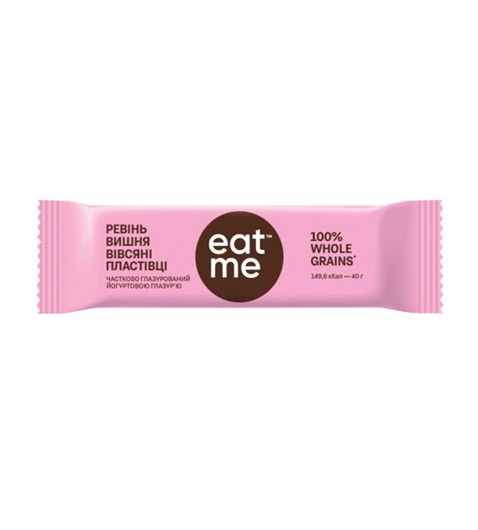 *Батончик Eat me зерновой ревень, вишня 33/40г *Батончик Eat me зерновой ревень, вишня 33/40г