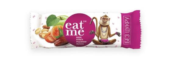 Батончик Eat me курага, финики, яблоко, изюм 33/40г Батончик Eat me курага, финики, яблоко, изюм 33/40г