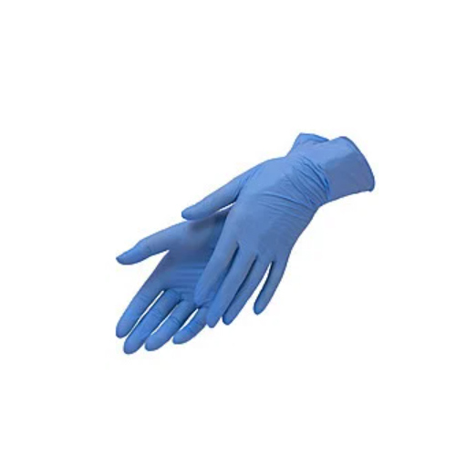 *Перчатки Safe-Touch Slim смотр.нитрил.текст.н/ст.б/пудры р.L голубые