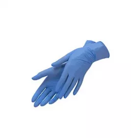 *Перчатки Safe-Touch Slim смотр.нитрил.текст.н/ст.б/пудры р.L голубые