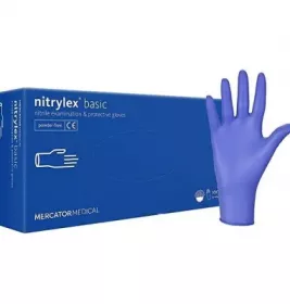 *Рукавички NITRYLEX BASIC огляд.нітрил.н/ст.н/прип.р.S пара (100шт. в уп.)