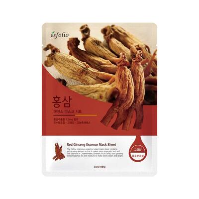 Маска Esfolio тканинна для обличчя з червоним женьшенем 23мл