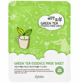 *Маска Esfolio Esfolio Pure Skin тканевая для лица с зеленым чаем 25мл
