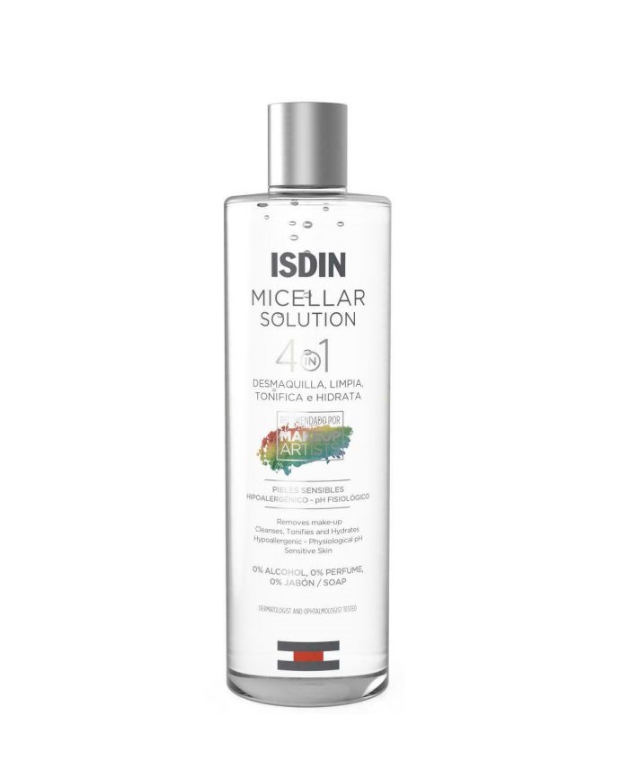 *Мицелярная вода ISDIN 4в1 для снятия водостойкого макияжа с лица, глаз и губ 400мл