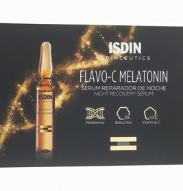 *Сыворотка ISDIN FLAVO-C MELATONIN ночная восстановливающая для лица 30*2мл