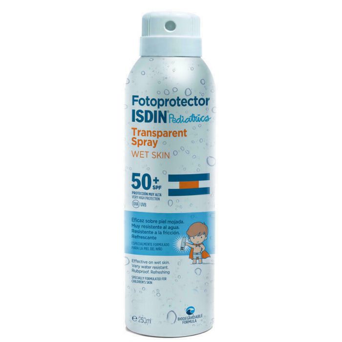*Спрей ISDIN солнцезащитный прозрачный водостойкий для детей SPF50 250мл *Спрей ISDIN солнцезащитный прозрачный водостойкий для детей SPF50 250мл