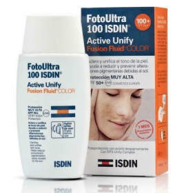 *Флюид ISDIN ACTIVE UNIFY COLOR тональныйй выравнивает тон кожи, предотв. пигментацию SPF50 50мл