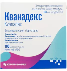 Кванадекс концентрат 100 мкг/мл у ампулах по 2 мл 5 шт.