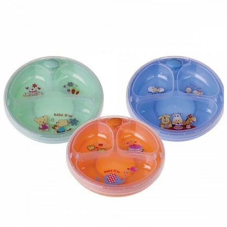 *Тарілка Bebe dor 8558 що зберігає тепло і не ковзає