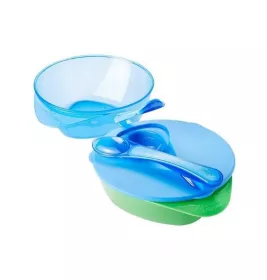 *Тарелка Tommee Tippee 43025461/44671871 глубокая с крышкой и ложечкой №2