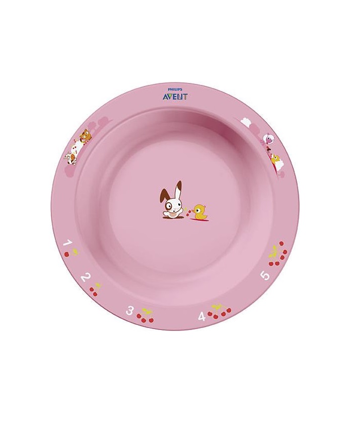 *Тарілка Avent 704/01 велика з малюнками 12+ міс