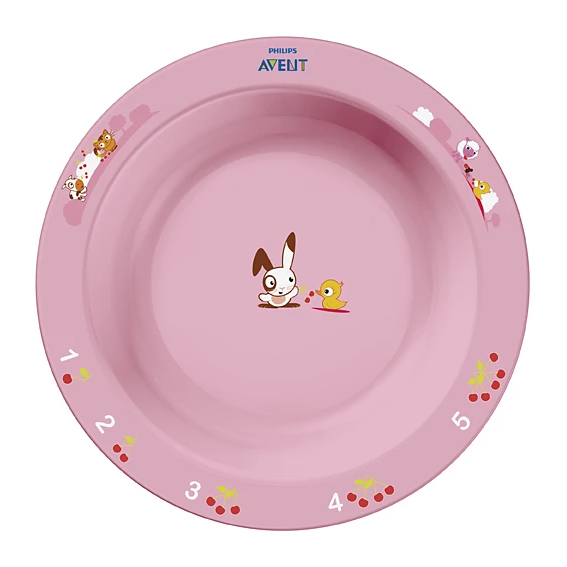 *Тарілка 708/01 з малюнками 6+ міс 2шт