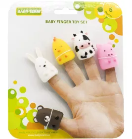 Набор игрушек Baby Team 8700 на пальцы Весёлая детвора пластик