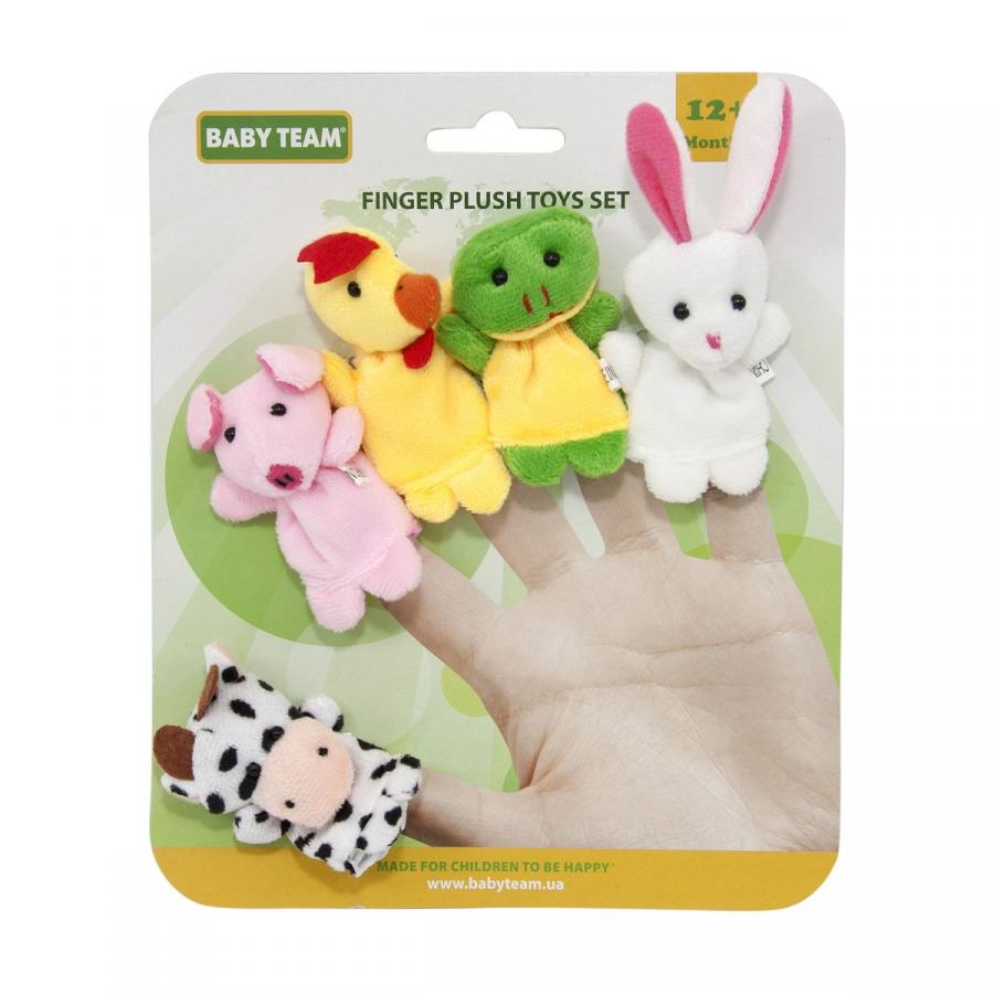 Набір іграшок Baby Team 8710 на пальці Веселі пухнастики текстиль