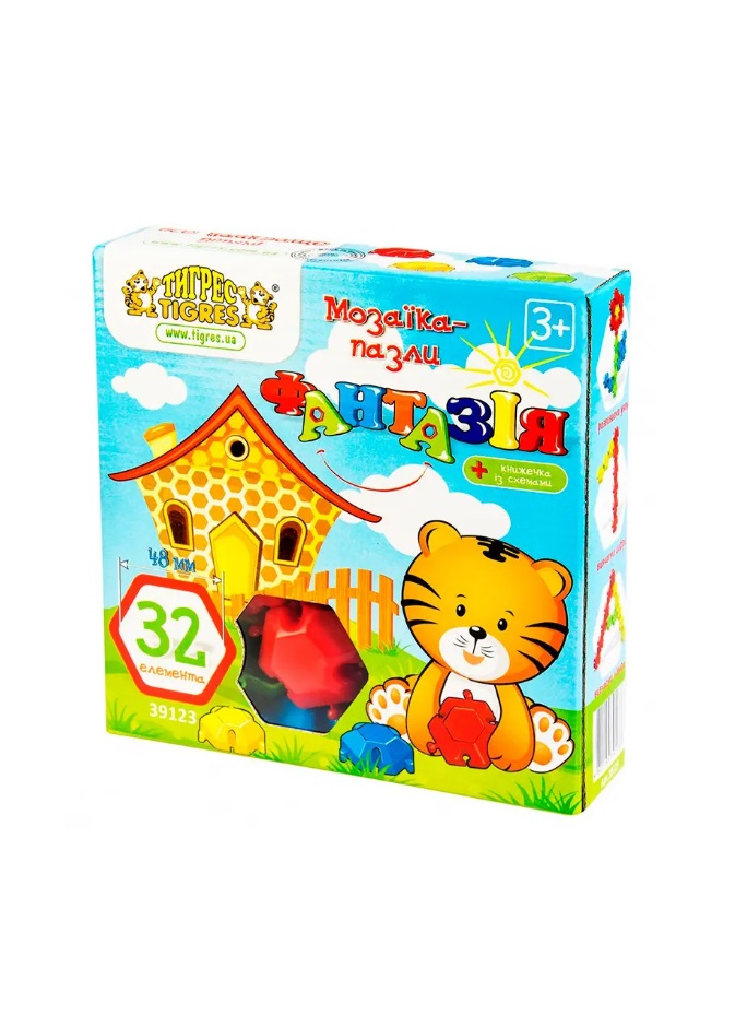 Игрушка Тигрес 39123 Мозайка-пазлы Фантазия 32 эл. Игрушка Тигрес 39123 Мозайка-пазлы Фантазия 32 эл.