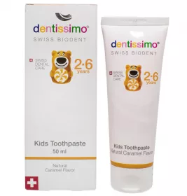Зубная паста Dentissimo Kids With Caramel Aroma с 2-6 лет 50 мл