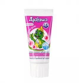 *Зубна паста Дракоша дитяча гелева Bubble gum 75 г
