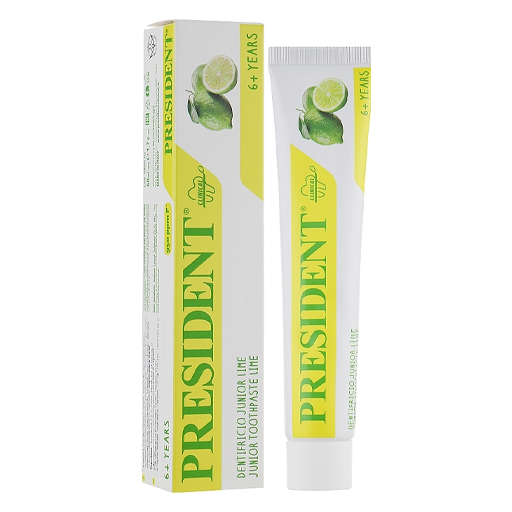 *Зубна паста PRESIDENT дитяча Clinical Junior Лимонад 6р+ 50 мл