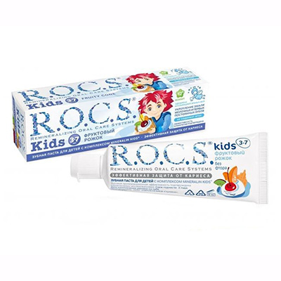 Зубна паста Рокс дитяча Kids Фруктовий ріжок без фтору 4-7 років 45 г
