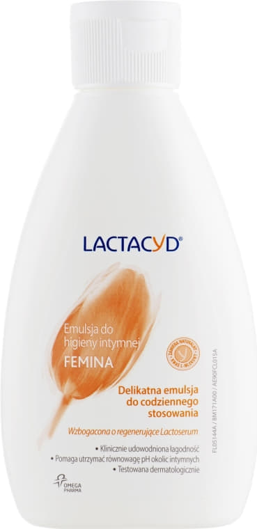 *Средство Лактацид Фемина для интимной гигиены 200 мл