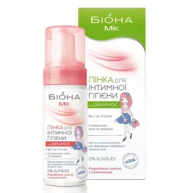 Пенка Биокон Биона Мисс для интимной гигиены для девочек 150 мл