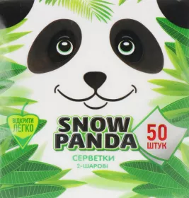 *Снежная Панда04 салфетки белые №50