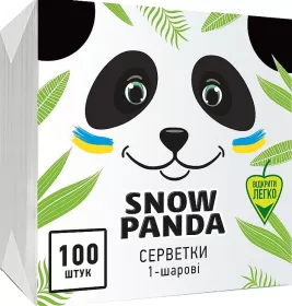 *Снежная Панда05 салфетки белые №100