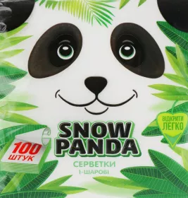 *Снежная Панда05 салфетки белые №100