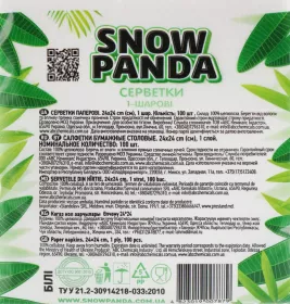 *Снежная Панда05 салфетки белые №100