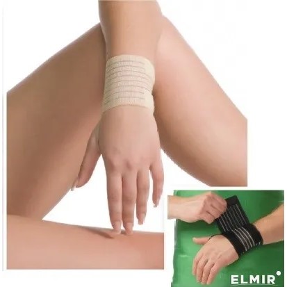 *Бандаж Medtextile 8502 на променезап'ястковий суглоб еластичний чорний р S/M