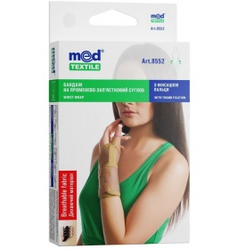 *Бандаж Medtextile 8552 на лучезапястный сустав c фиксацией пальца р L/XL