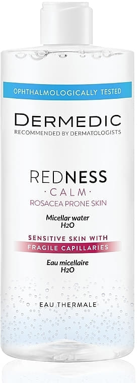 Міцелярна вода Dermedic Angio Preventi H2O для чутливої шкіри з крихкими капілярами 500мл