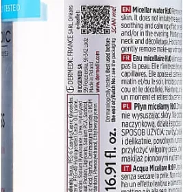 Міцелярна вода Dermedic Angio Preventi H2O для чутливої шкіри з крихкими капілярами 500мл