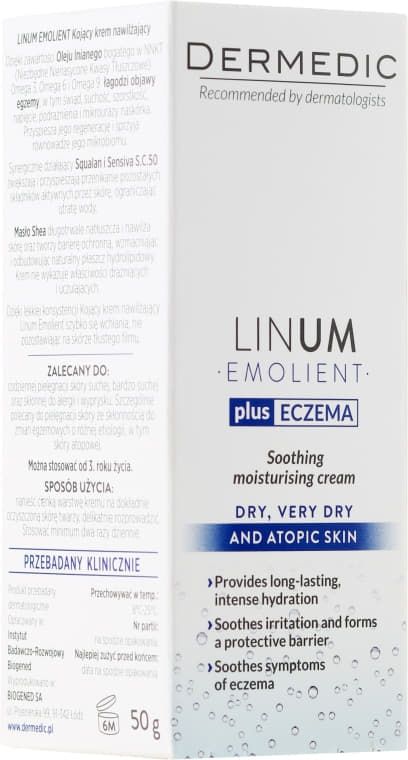 *Крем Dermedic Emolient Linum Увлажняющий успокаивающий 50г *Крем Dermedic Emolient Linum Увлажняющий успокаивающий 50г