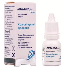 *Долоргит капли ушные 10мл