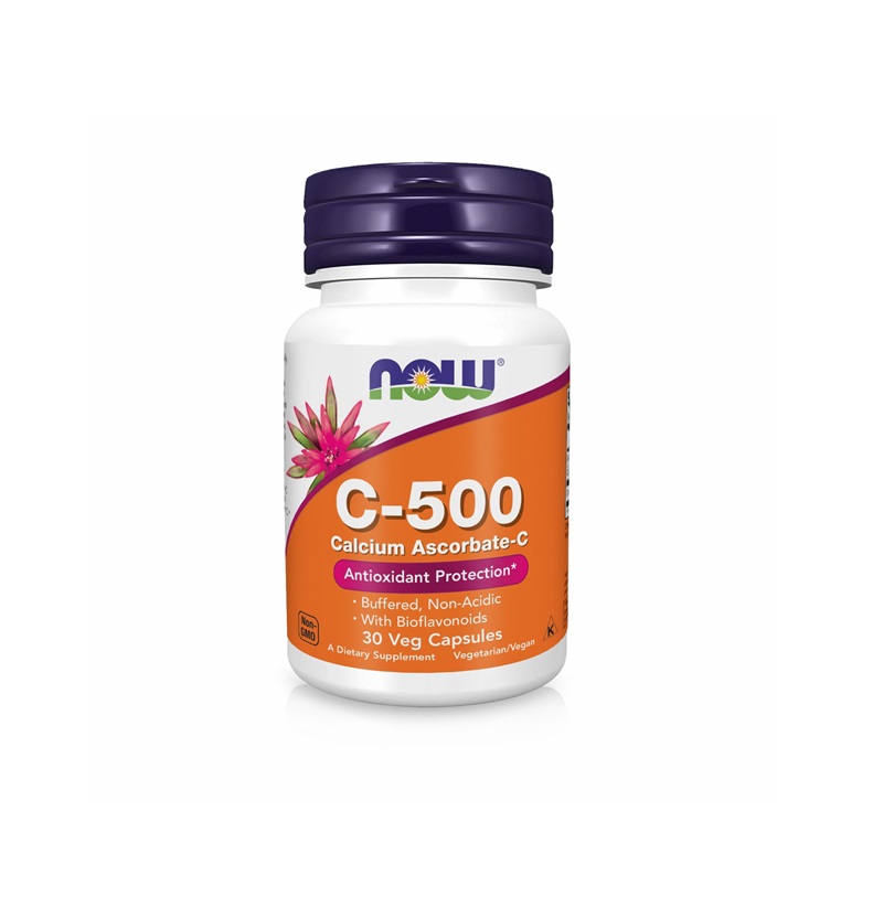 NOW ВІТАМІН С-500 АСКОРБАТ КАЛЬЦІЮ-С капс.№30