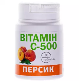 *Витамин С табл.500мг №30 персик Красота и Здоровье
