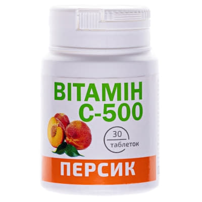 Вітамін С табл.500мг №30 персик