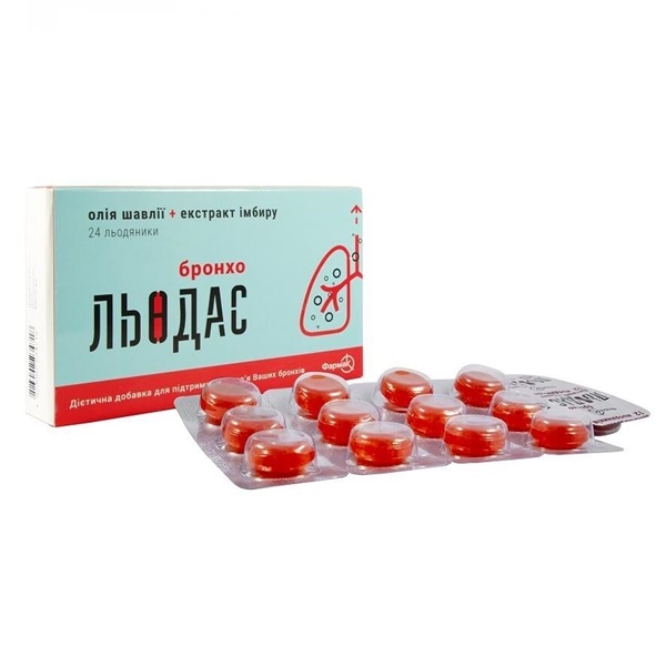 Льодас бронхо льодяники №24