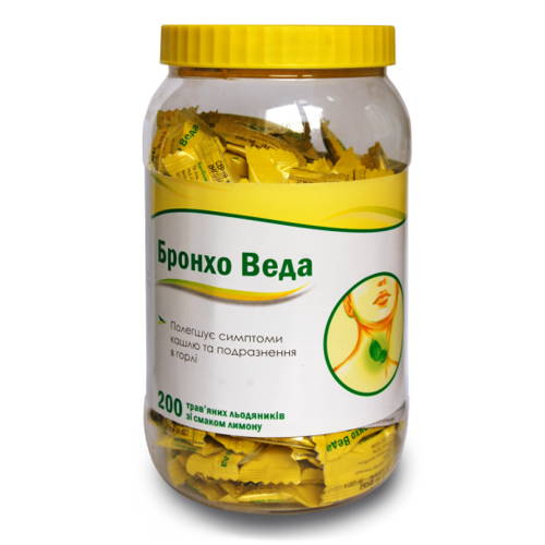 *Бронхо Веда льодяники лимон №300